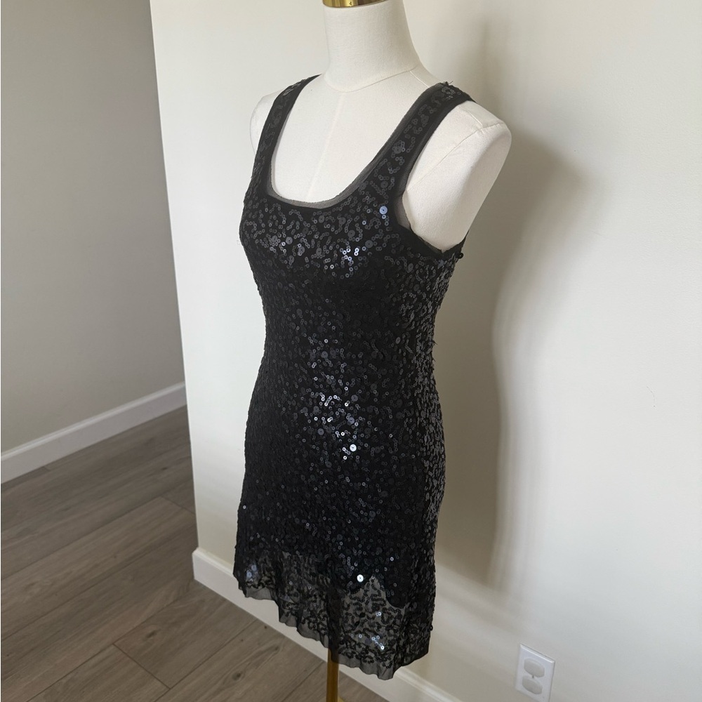 Max Studio Black Sequin Cocktail Dress - Picture 5 of 5